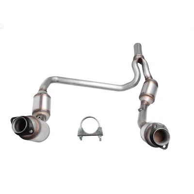 HIGHFLOW Catalytic Converter For 2007-2009 Jeep Wrangler 3.8L Y-Pipe Front EPA - Imagem 1 de 4