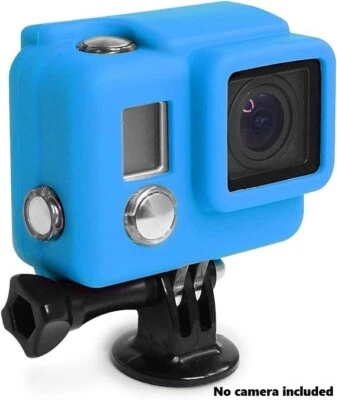 XSories Silicon COVER for GoPro Hero3, 3+, Hero4 with Standard Housing - BLUE - Image 1 of 2