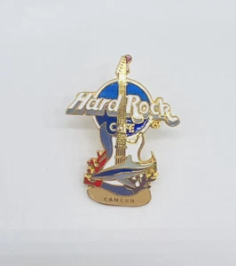 Hard Rock Cafe HRC Cancun Mexico Fender Guitar Shark Lapel Pin Limited Edition - Picture 1 of 4