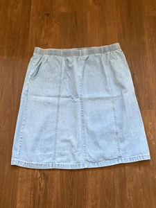 LADIES DENIM SKIRT PLUS SIZE 26 - Picture 1 of 3