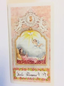 Tarjeta carpeta de oración de Santa Filomena, nueva de Italia - Imagen 1 de 3