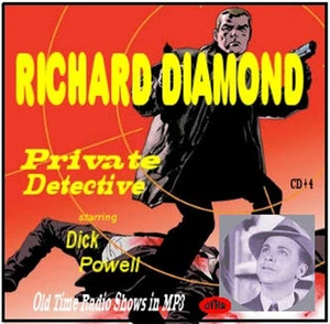 Richard Diamond Old Time Radio  112  Episodes MP3 DVD + Free Sampler CD - Picture 1 of 1