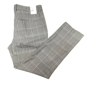 yd. Power Check Skinny Dress Pant Men's Size W34 L Gunmetal Tech Movement NWT - Bild 1 von 14
