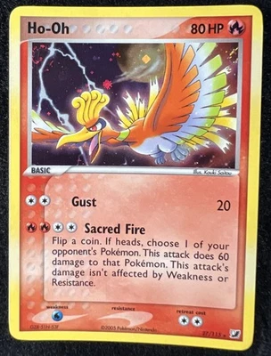 Ho-oh 27/115 Unseen Forces Holo w/ 💫 SWIRL - LP - Image 1 of 4