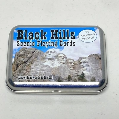 Black Hills Scenic Playing Cards With Mount Rushmore Photos In Tin Box - Image 1 of 4