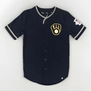 Milwaukee Brewers Fanatics Jersey - Patches - Men's Medium **NEW** - Picture 1 of 7