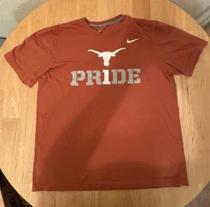 T-shirt maglietta UNIVERSITY of TEXAS Pride Nike calcio XL NCAA Austin #1 - Foto 1 di 4