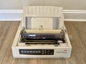 Okidata Microline 320 Turbo GE7000A 9-Pin Mono Dot Matrix Printer - Tested - Picture 1 of 6