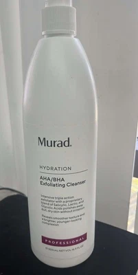 Limpiador exfoliante Murad AHA/BHA tamaño profesional 16,9 oz/500 ml NUEVO AUTÉNTICO  Foto 1 de 2