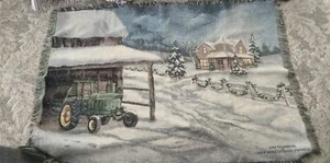 John Deere 71"X 52" Blanket /Throw By Judy Richardson - Picture 1 of 2
