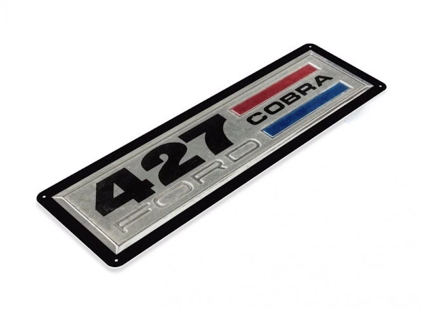 FORD 427 COBRA TIN SIGN SHELBY MUSTANG SVT COBRA R SALEEN SNAKE K CODE FOX 6x18 - Image 1 of 1