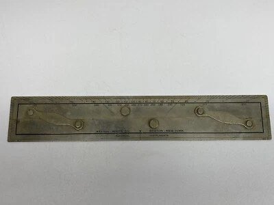 Antique Kelvin-White Co Steel Nautical Parallel #13 Navigation Ruler 18" 360 - Image 1 of 4