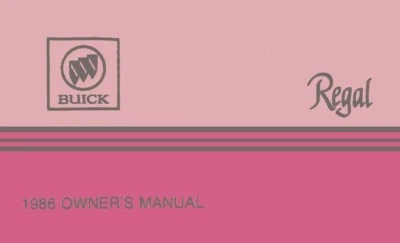 Buick Regal 1986 manual del propietario guía del usuario libro de referencia del operador fusibles fluidos Foto 1 de 4