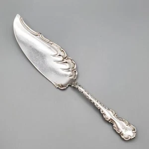 Whiting Louis XV Sterling Fish Server Knife 10 5/8” Mono F Antique 1891 - Picture 1 of 1