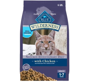 Blue Buffalo Wilderness Natural High-Protein, Grain-Free Dry Cat Food, Chicken - Picture 1 of 8