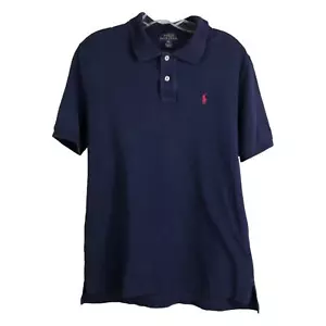 Polo Ralph Lauren Poloshirt Kinder Größe XL (18-20) marineblau kurzärmelig Baumwolle - Bild 1 von 10