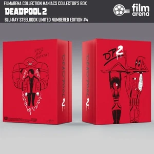 Deadpool 2 4K UHD HDR + Blu-ray Steelbooks Filmarena E4 Maniacs Box Set Edition - Picture 1 of 1