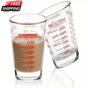 1pc Calibrated Glass Measuring Cup - 1oz/30ml, Heavy-Duty, Microwave Safe - Picture 1 of 5