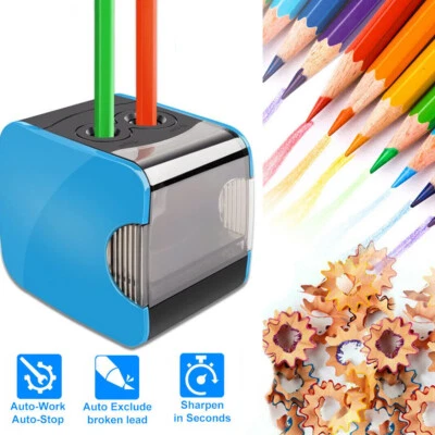 MARKENLOS Elektrischer Spitzer Anspitzer Elektrisch Bleistift für Buntstifte Spitzmaschine