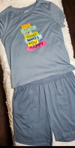 SHEIN Blue/Gray Two Piece Lounge Set - Large - Picture 1 of 1