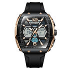 Lige Foxbox Men Digital Watch Dual Time Quartz Stopwatch Males Rectangle Watches