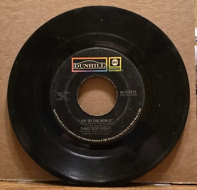 Three Dog Night ‎’ Joy To The World ‘ 7” Vinyl US 1971 Specialty Dunhill ABC VG - Image 1 of 2