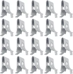 HugeDE 20 Pcs Adjustable Aluminum Shelf Bracket Clips Pilaster Shelf Support Cl - Picture 1 of 5