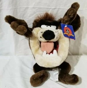 Vintage 98 Looney Tunes Tazmanischer Taz Teufel selten braun Plüschtier Stofftier - Bild 1 von 8