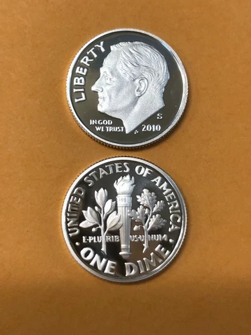 2010 S SILVER GEM PROOF ROOSEVELT DIME. THIS IS REALLY NICE! HIGH GRADE! Cover