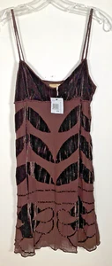 Vestido Max Studio Edición Especial XS Terciopelo Seda Slip Años 90 Y2K Hada Gótico - NUEVO - Imagen 1 de 14