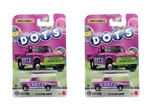 2025 Matchbox '62 Nissan Junior #1 Purple DOTS CANDY - Set of 2 - Picture 1 of 3
