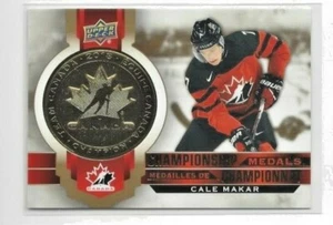 2021-22 UD Tim Hortons Team Canada Championship Medals #M3 Cale Makar ref.409 - Picture 1 of 2