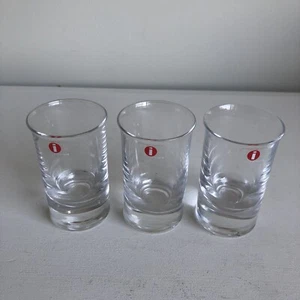 Iittala Valto Kokko 30 ML Shot Glasses X 3 - Made In Finland - Bar Snow Apres - Picture 1 of 4
