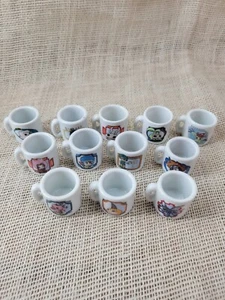 Digimon Miniature Ceramic Mug Vintage 1.25” Year 2000 Set Of 12 - Picture 1 of 8