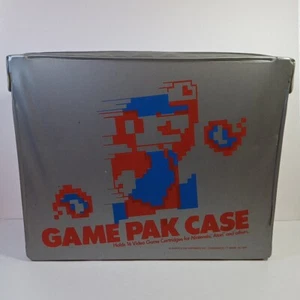 EUC Vintage Nintendo NES Game Pak Case With 8–bit Mario Graphic Holds 16 Games - Picture 1 of 15