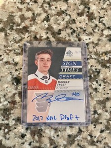 2019-20 UD SP Authentic Morgan Frost Auto Rookie Sign of The Times /25 Flyers