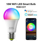 10W E27 WiFi RGB Smart LED Light Bulb Screw RGB Lamp For Alexa Google Amazon UK