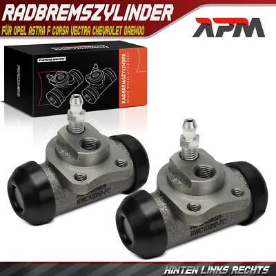 2x Radbremszylinder Hinten für Opel Astra F Corsa Vectra Chevrolet Daewoo Espero - Bild 1 von 4
