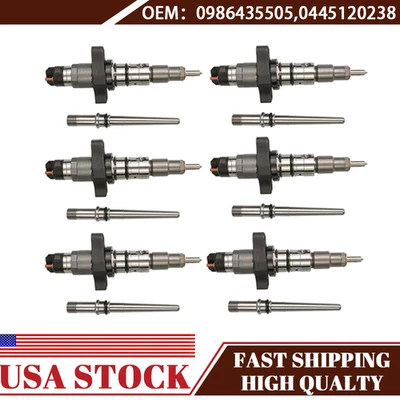 6X Fuel Injector Fits For 2004 2005 2006 2007 Dodge Ram Cummins 5.9L 0445120238 - Изображение 1 из 4