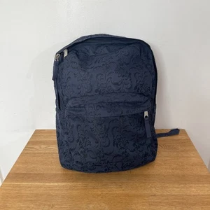 Jansport ladies blue patterned textured backpack/ rucksack - Picture 1 of 8