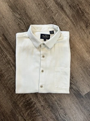 Nat Nast Luxury Originals Shirt XL White Silk Cotton Blend Resort Hawaiian Beach - Image 1 of 4