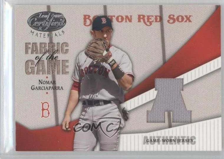 2004 Leaf Certified Materials Fabric of the Game AL/NL /100 Nomar Garciaparra - Image 1 of 2