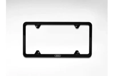 Genuine Audi Slimline License Plate Frame With Audi Rings ZAW-071-801-C - Image 1 of 3