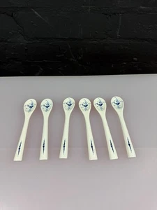 6 x Villeroy & and Boch Luxembourg Vieux Rare Set Of Porcelain Spoons 5.5" Long - Picture 1 of 5