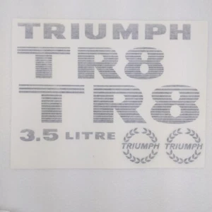 TRIUMPH TR8, Vehicle Decal Set - OEM type "strobed" style, '79-'81, SMALL ERROR! - Foto 1 di 7