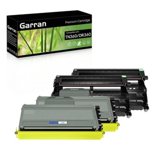 2PK+2 TN360 Toner DR360 Tamburo Compatibile per Brother HL-2140 2170W MFC-7840W 7340 - Foto 1 di 12