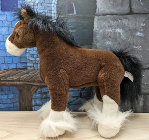Gund Horse Plush Clydesdale Clyde Brown White Pony Stuffed Animal Toy 14" #42985 - Picture 1 of 10