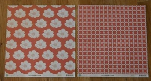 (2) 12x12 g.c.d studios "Chianti Collection" linen texture double-sided papers - Picture 1 of 3