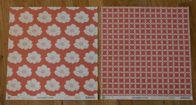 (2) 12x12 g.c.d studios "Chianti Collection" linen texture double-sided papers - Image 1 of 3