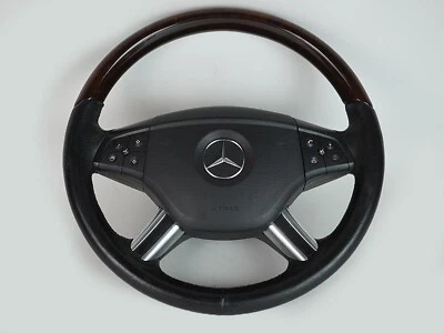 2007 - 2008 Mercedes Benz Gl Ml Class X164 W164 Wheel Leather Shifter W Switches - Image 1 of 4